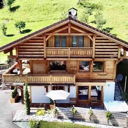 Androsace Appartement Dans Chalet Bois Avec Jacuzzi Privatif Terrasse Et Vue Montagne Les Villards-sur-Thones Ngoại thất bức ảnh