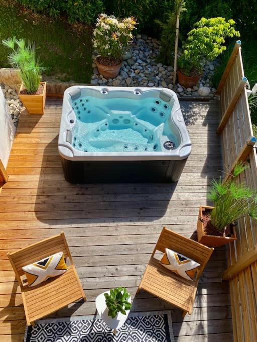 Androsace Appartement Dans Chalet Bois Avec Jacuzzi Privatif Terrasse Et Vue Montagne Les Villards-sur-Thones Ngoại thất bức ảnh